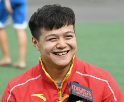 龙清泉里约奥运现场接受“中国体育”专访