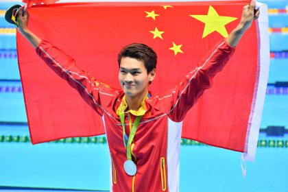 里约奥运会男子100米仰泳决赛  中国选手徐嘉余银牌