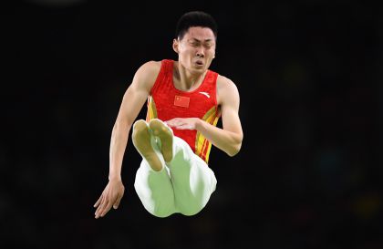 奥运会蹦床男子网上个人资格赛 高磊第一董栋第三晋级决赛