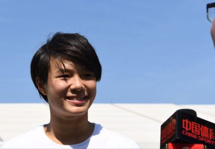 女子单人三米板跳水金牌得主施廷懋接受“中国体育”专访