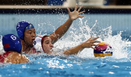 里约奥运会女子水球比赛  中国6比11不敌西班牙