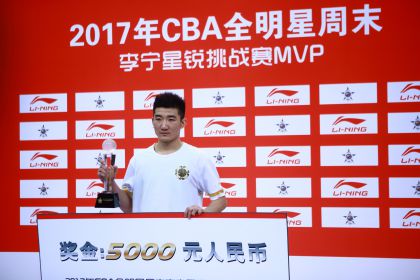 2017CBA全明星星锐赛 孙铭徽荣膺最佳球员奖