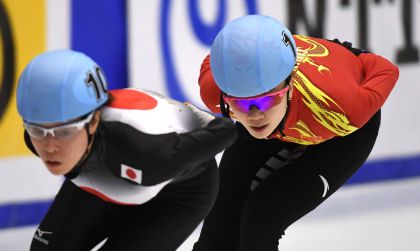 札幌亚冬会短道速滑女子1000米决赛 郭奕含第四