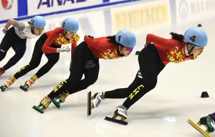 札幌亚冬会短道速滑女子1000米半决赛 郭奕含晋级