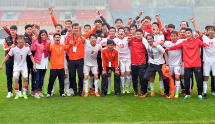 第十三届全运会U20男足预赛  湖北战胜北京进入决赛圈