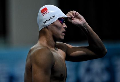 全国游泳冠军赛开赛 孙杨400自预赛第一晋级决赛