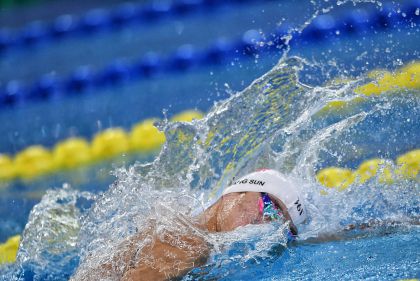 孙杨晋级全国游泳冠军赛男子200米自由泳决赛