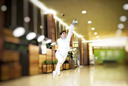 中国体育图片专题——所向披靡的女子重剑选手林声