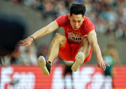 2017年世界田径锦标赛首日 石雨豪王嘉男进男跳远决赛