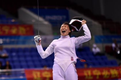 第十三届全运会女子重剑个人赛   许安琪获得冠军