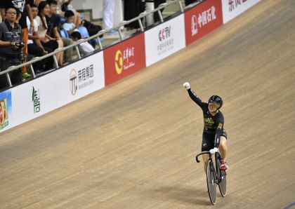 第十三届全运会场地自行车女子团体竞速赛   黑龙江联合获第一