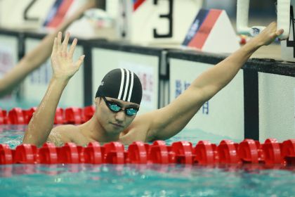 第十三届全运会游泳男子100米自由泳半决赛  宁泽涛出战