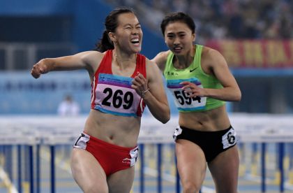 吴水娇获全运会女子100米栏冠军