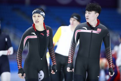 中国速滑队在江陵训练备战平昌冬奥会