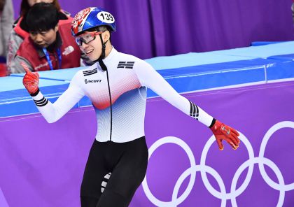 平昌冬奥会短道速滑首日 林孝俊夺男子1500米金牌
