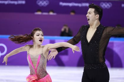 平昌冬奥会花样滑冰团体比赛冰舞项目 王诗玥/柳鑫宇位列第七