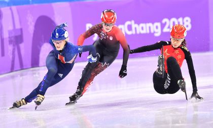 平昌冬奥会短道速滑女子500米半决赛 中国选手全部被判罚无缘决赛