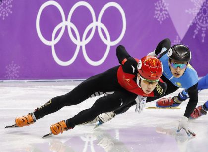 任子威晋级平昌冬奥会短道速滑男子500米1/4决赛