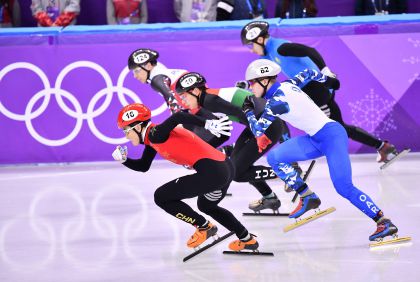 任子威晋级平昌冬奥会短道速滑男子500米半决赛