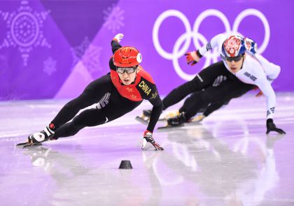 武大靖勇夺平昌冬奥会短道速滑男子500米金牌