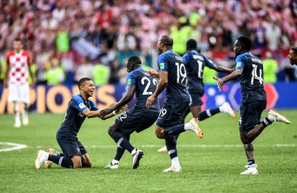 2018俄罗斯世界杯决赛  法国队赢得冠军