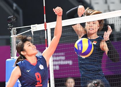 雅加达亚运会女排小组赛  中国女排胜中国台北