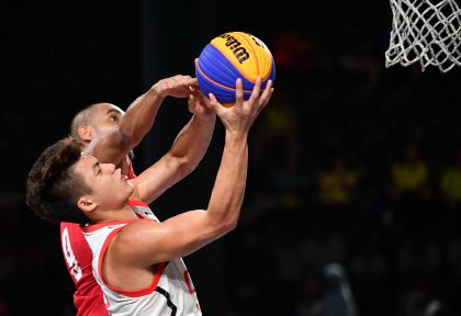 雅加达亚运会男子篮球3V3半决赛  中国队晋级决赛