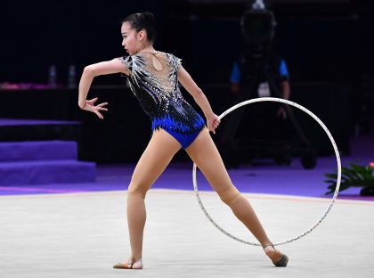 雅加达亚运会艺术体操团体决赛 中国队排名第五