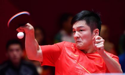 亚运会乒乓球男团八强赛 中国队胜中国香港队进四强