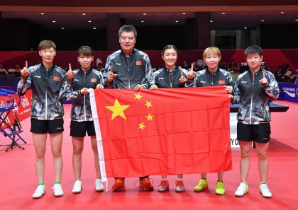 亚运会乒乓球女子团体决赛 中国队3比0胜朝鲜队摘金
