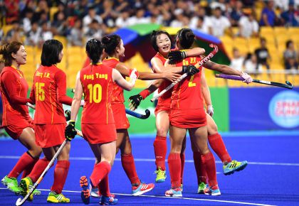 雅加达亚运会女曲晋级战 中国队2比1胜韩国队摘铜