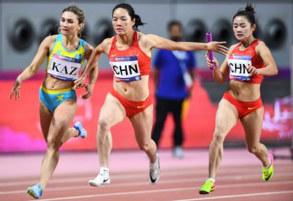 第23届亚洲田径锦标赛第三日 中国队夺得女子4x100米接力冠军