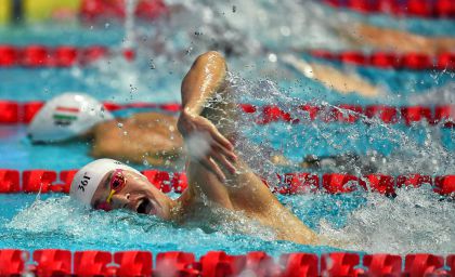 国际泳联世锦赛男子200米自由泳预赛 孙杨小组第二晋级半决赛