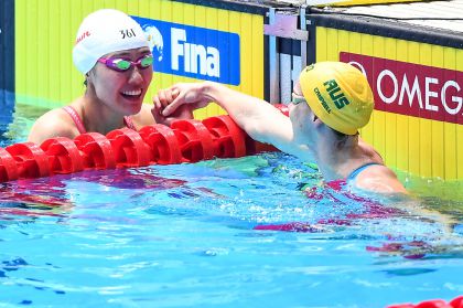 第十八届游泳世锦赛女子50米自由泳半决赛加赛  刘湘失利未能晋级
