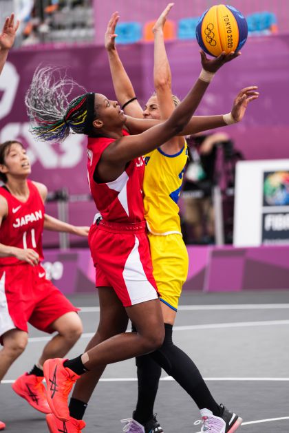 东京奥运会女子三人篮球分组循环赛 日本对阵罗马尼亚