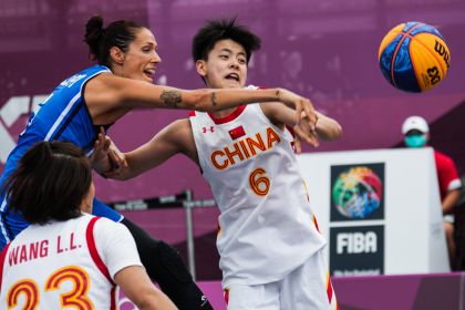 东京奥运会女子三人篮球分组循环赛 中国击败意大利