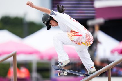 东京奥运会滑板女子街式决赛 曾文蕙获得第六
