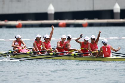 东京奥运会赛艇女子八人单桨决赛 中国队夺得铜牌