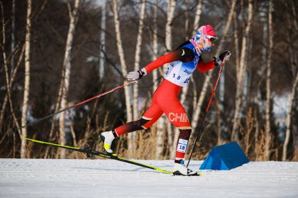中国选手出战北京冬奥会越野滑雪女子10km传统技术赛