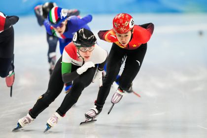 张雨婷晋级北京冬奥会短道速滑女子1500米半决赛