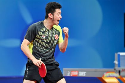 乒乓球世团赛男子小组赛 中国香港队对阵匈牙利队
