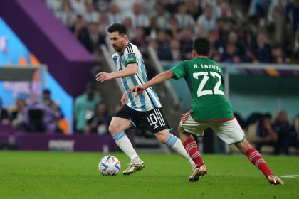 2022年卡塔尔世界杯足C组次轮 阿根廷2比0战胜墨西哥
