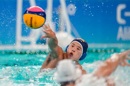杭州亚运会男子水球小组赛 中国15比8胜韩国