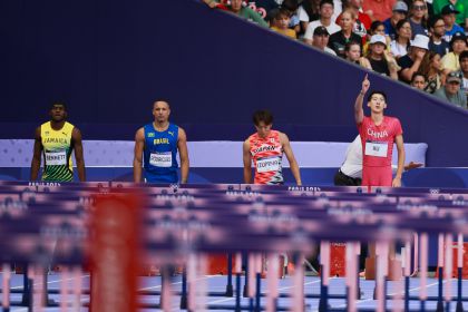巴黎奥运会男子110米跨栏半决赛 中国选手无缘决赛