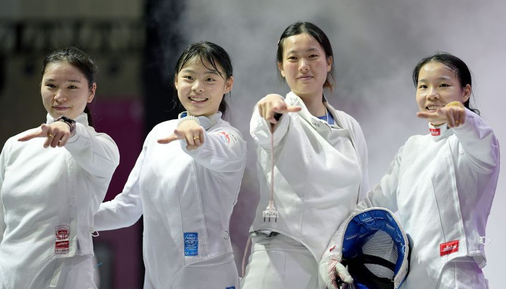 全国击剑锦标赛女子重剑团体决赛 安徽队夺冠