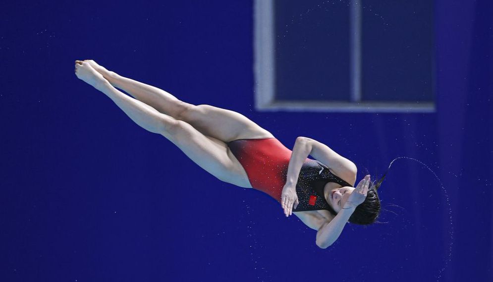 十五运会跳水女子三米板决赛  广东队林珊夺冠
