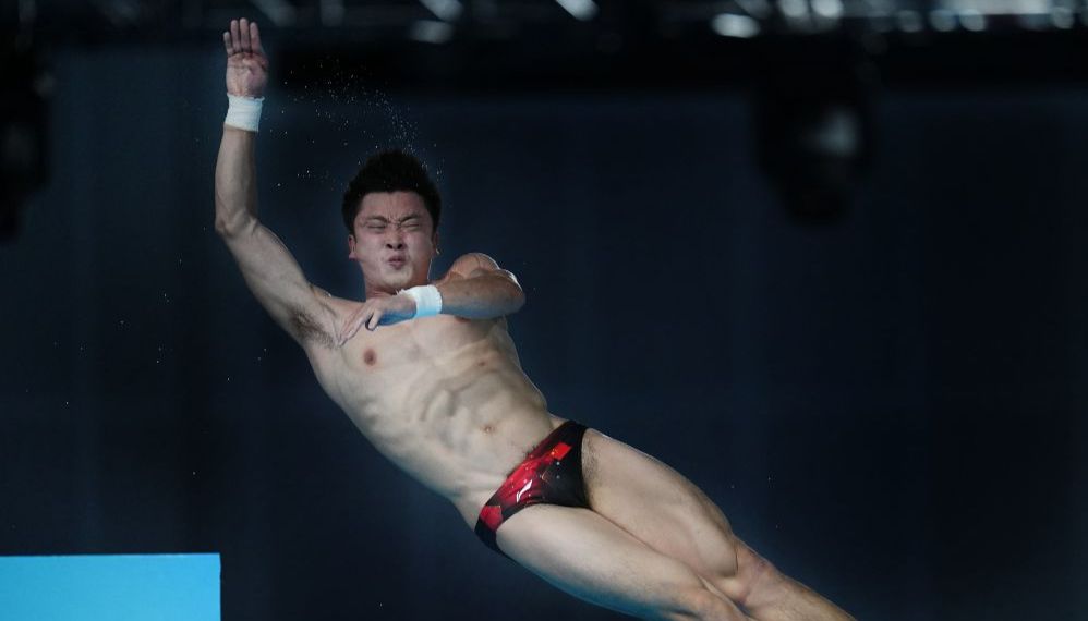 十五运会跳水男子10米台决赛 山东队练俊杰夺冠