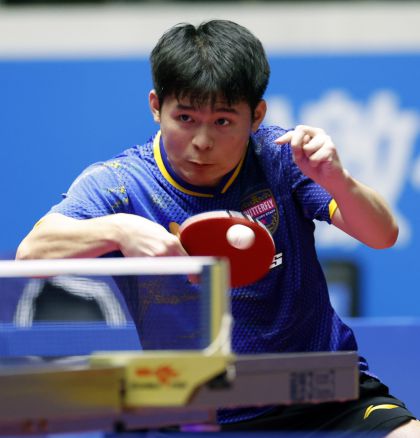十五运会乒乓球男子单打1/8决赛 海南队林诗栋4比2胜北京队黄友政