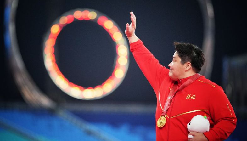 十五运会田径女子铅球决赛 河北队巩立姣夺冠