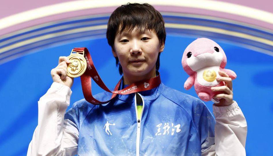 十五运会乒乓球女子单打决赛 黑龙江队王曼昱4比2胜河北队孙颖莎